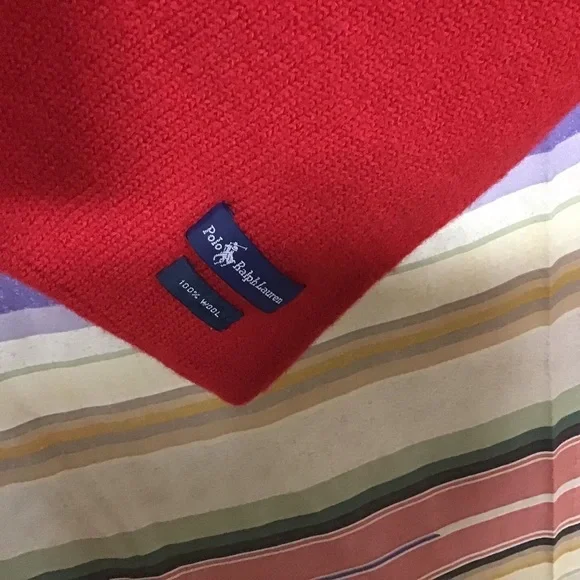 EUC POLO VINTAGE RARE DUFFEL COAT BEAR SCARF - Picture 6 of 6